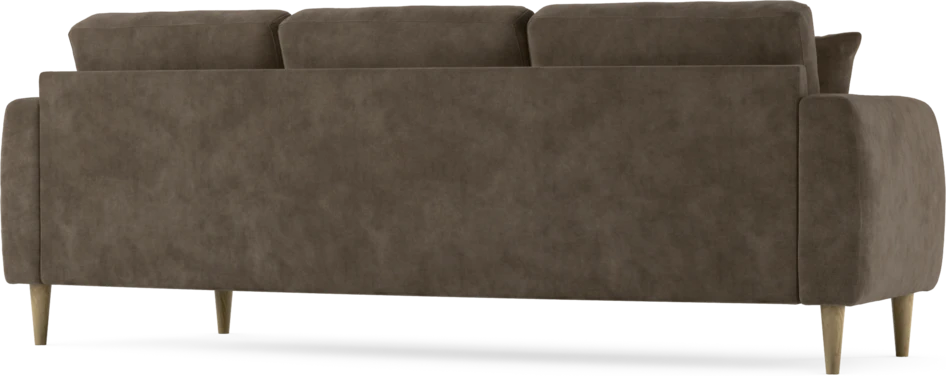 Eden - 3-sits soffa svängd - Brun