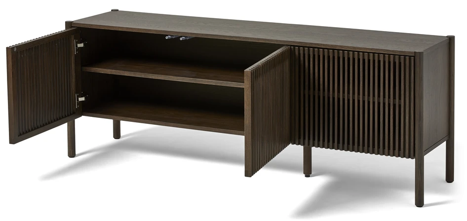 Astrid - Tv-bänk, 165x40x60 cm - Brun