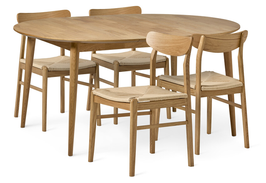 Harry - Matgrupp med 4 stolar Ida - Beige