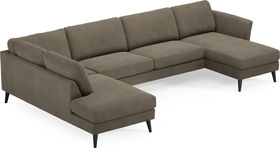Bridge - 3-sits soffa med divan vänster och schäslong höger - Beige