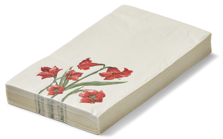Amaryllis - Servett, 33x40 cm, 20-pack - Beige