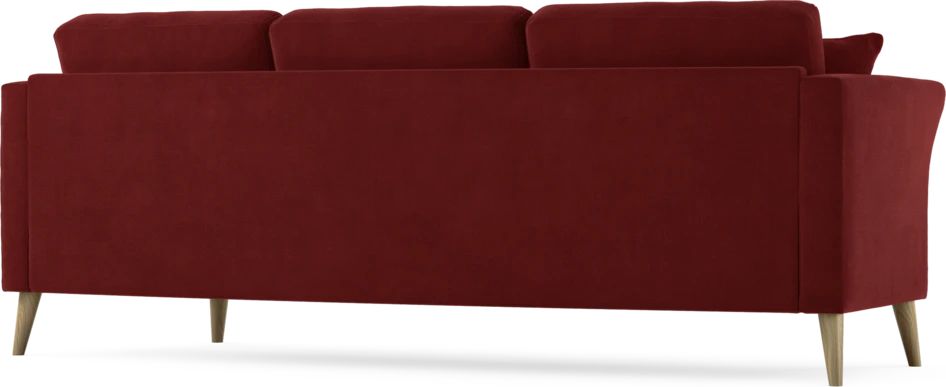Eden - 3-sits soffa svängd - Röd
