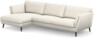 Madison Lux - 3-sits soffa med schäslong vänster - Vit