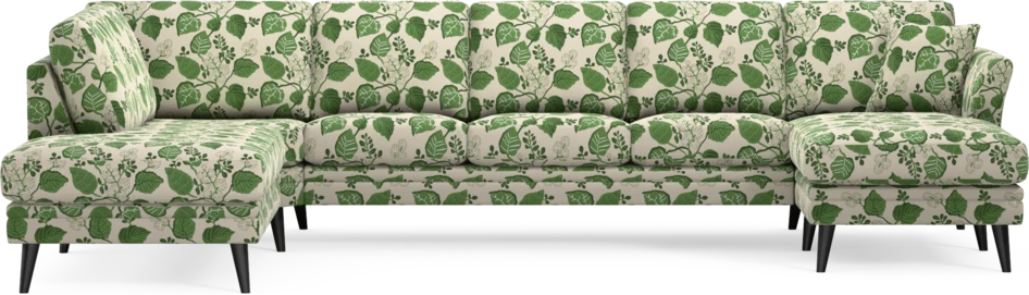 Eden - 3-sits soffa med divan vänster och schäslong höger - Flerfärgad