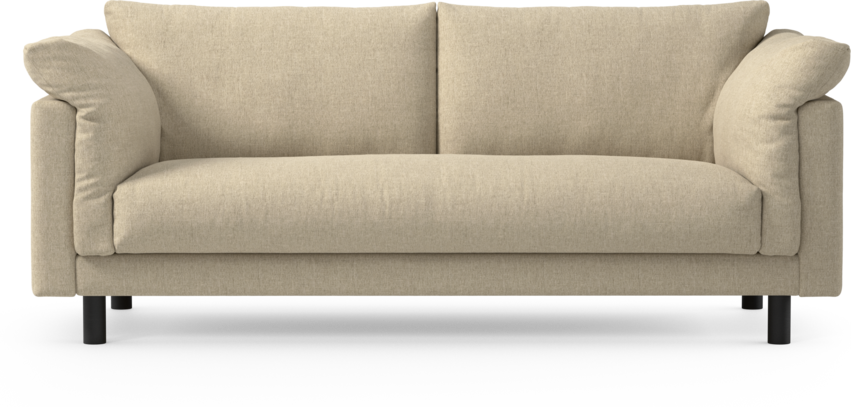 Cherrie - 2,5-sits soffa, hel dyna, fast klädsel - Beige