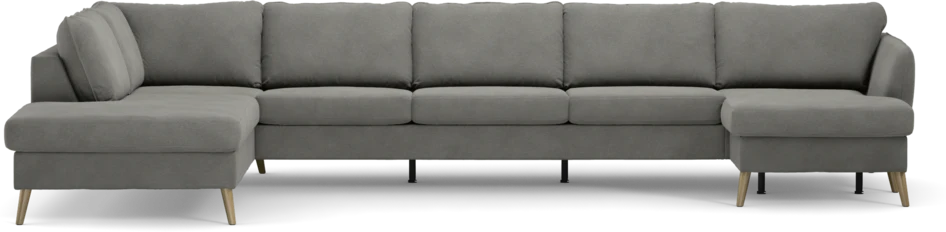 County - 4-sits soffa med divan vänster och schäslong höger - Grå