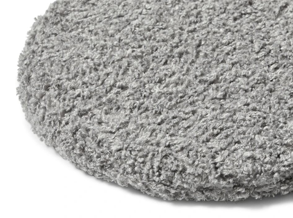 Curly - Stolsdyna, Ø 38 cm - Grå