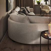 Beverly - 3-sits soffa med rund divan höger - inspiration