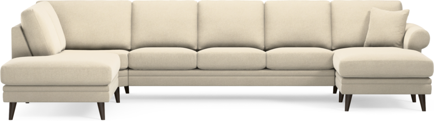 Eden - 3-sits soffa med divan vänster och schäslong höger - Beige