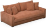 Rossi - 3-sits soffa, hel dyna - Gul