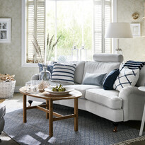 Oxford Delux - 3-sits soffa svängd, fast klädsel - inspiration