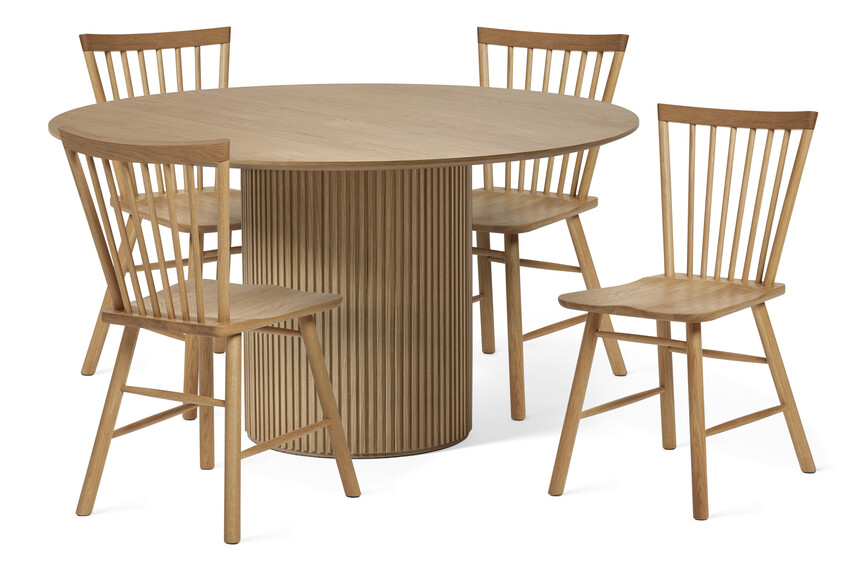 Astrid - Matgrupp med 4 stolar Vista - Beige