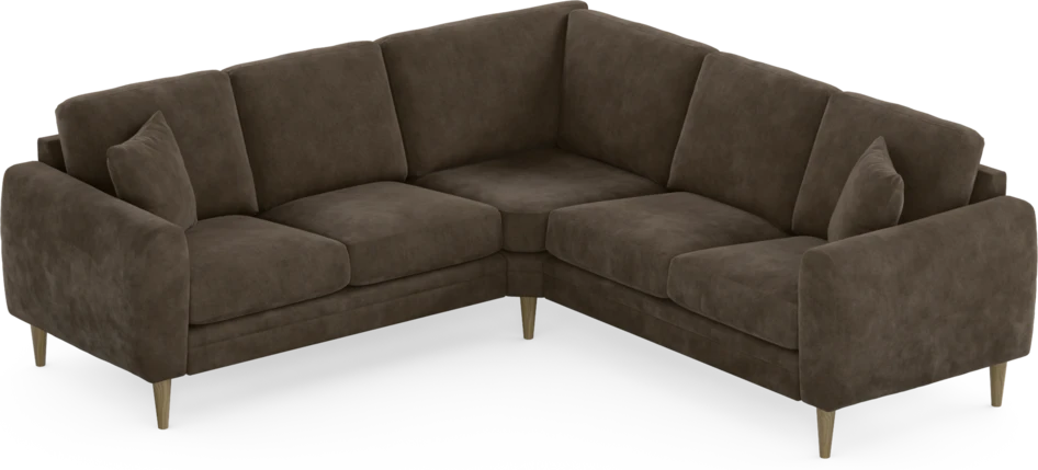 Eden - Hörnsoffa, 2+2-sits - Brun