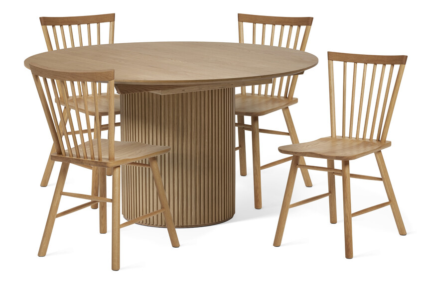 Astrid - Matgrupp med 4 stolar Vista - Beige
