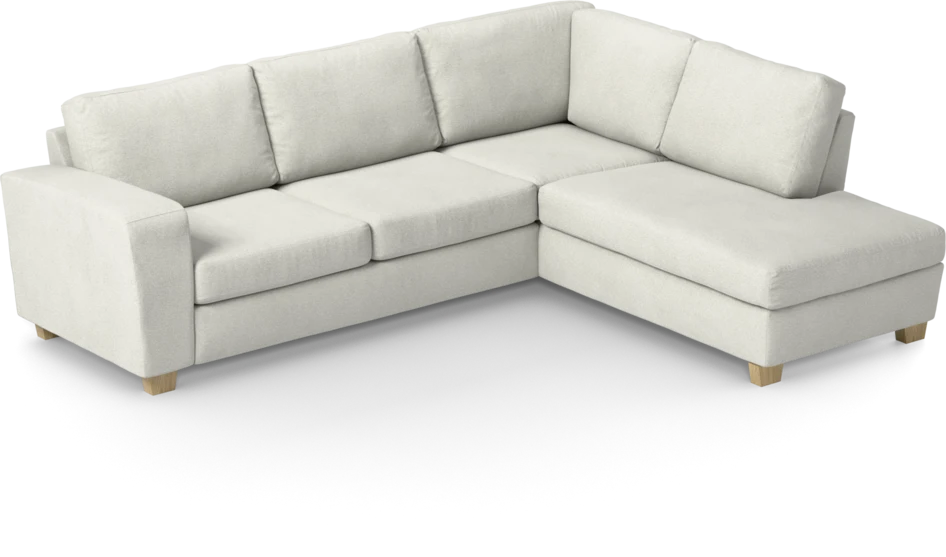 Friday - 2,5-sits soffa med divan höger - Vit