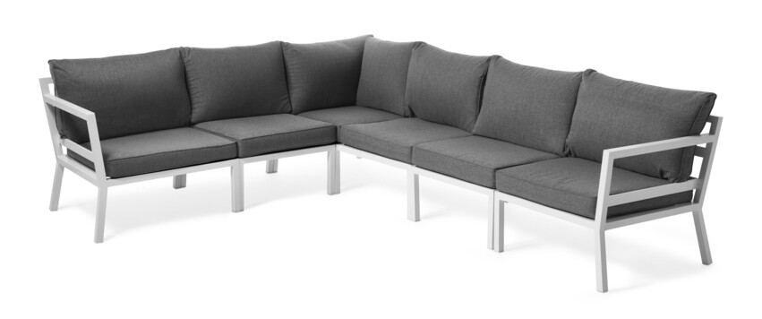 Maxime - Utesoffa med 1 extra mittdel - Vit
