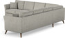 Eden - Hörnsoffa 3+3 - Grå