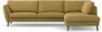 Madison Lux - 3-sits soffa med divan höger - Gul