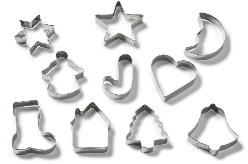 Mini - Pepparkaksform, 10-pack - Grå