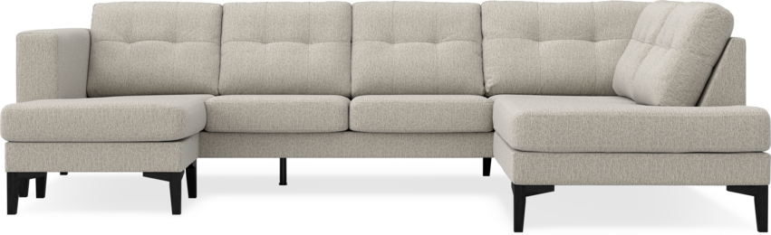 Rio - 3-sits soffa med schäslong vänster och divan höger - Beige
