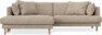 Harper - 4-sits med schäslong XL vänster - Brun