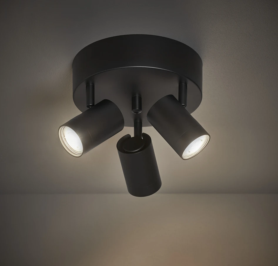 Denver - Taklampa H16 Ø20 cm - Svart