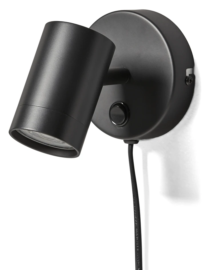 Denver - Vägglampa H11,5 B10 cm - Svart