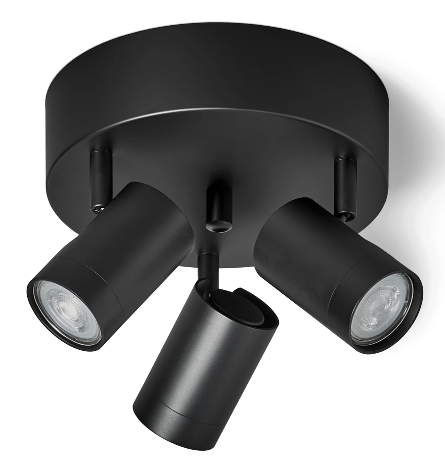 Denver - Taklampa H16 Ø20 cm - Svart