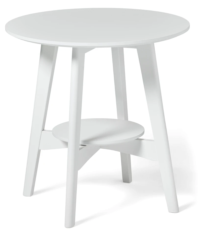 Ester - Soffbord, Ø 55 H 55 cm - Vit