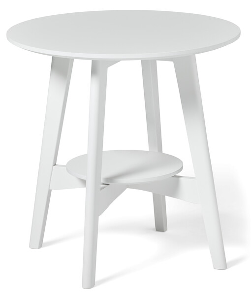 Ester - Soffbord, Ø 55 H 55 cm - Vit