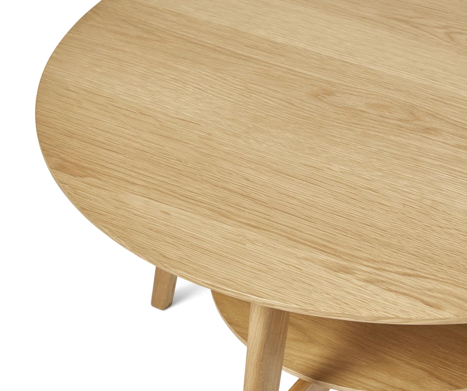 Ester - Soffbord, Ø 85 H 50 cm - Brun