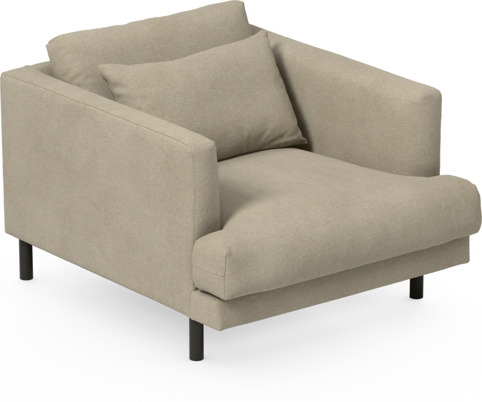 Harper - Fåtölj, 75 cm - Beige