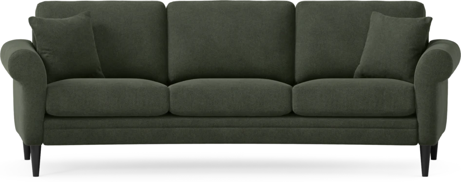 Eden - 3-sits soffa svängd - Grön