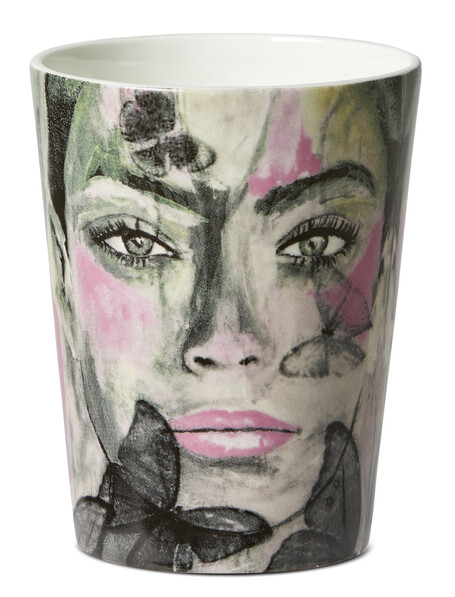 Carolina Gynning - Mugg, H 11 Ø 8,5 cm, 35 cl - Grå