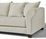 Beverly - 3-sits soffa med rund divan vänster - Vit