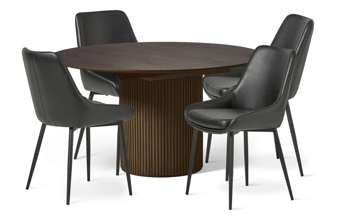 Astrid, Matgrupp med 4 stolar Leon