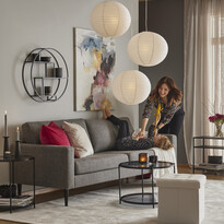 Marja - Sittpall, B 38 cm, bouclétyg - inspiration