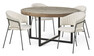 Woodenforge - Matgrupp med 4 stolar Sharon - Brun