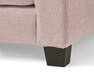 Beverly - 3-sits soffa med rund divan vänster - Rosa