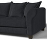 Beverly - 3-sits soffa med rund divan vänster - Blå
