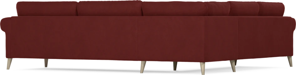 Bridge - Hörnsoffa, 2+3-sits - Röd