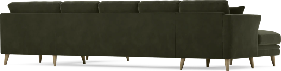 Eden - 3-sits soffa med schäslong vänster och divan höger - Grön