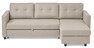 Rio - Bäddsoffa 3-sits med flyttbar schäslong - Beige