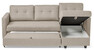Rio - Bäddsoffa 3-sits med flyttbar schäslong - Beige