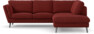Madison Lux - 2-sits soffa med divan höger - Röd