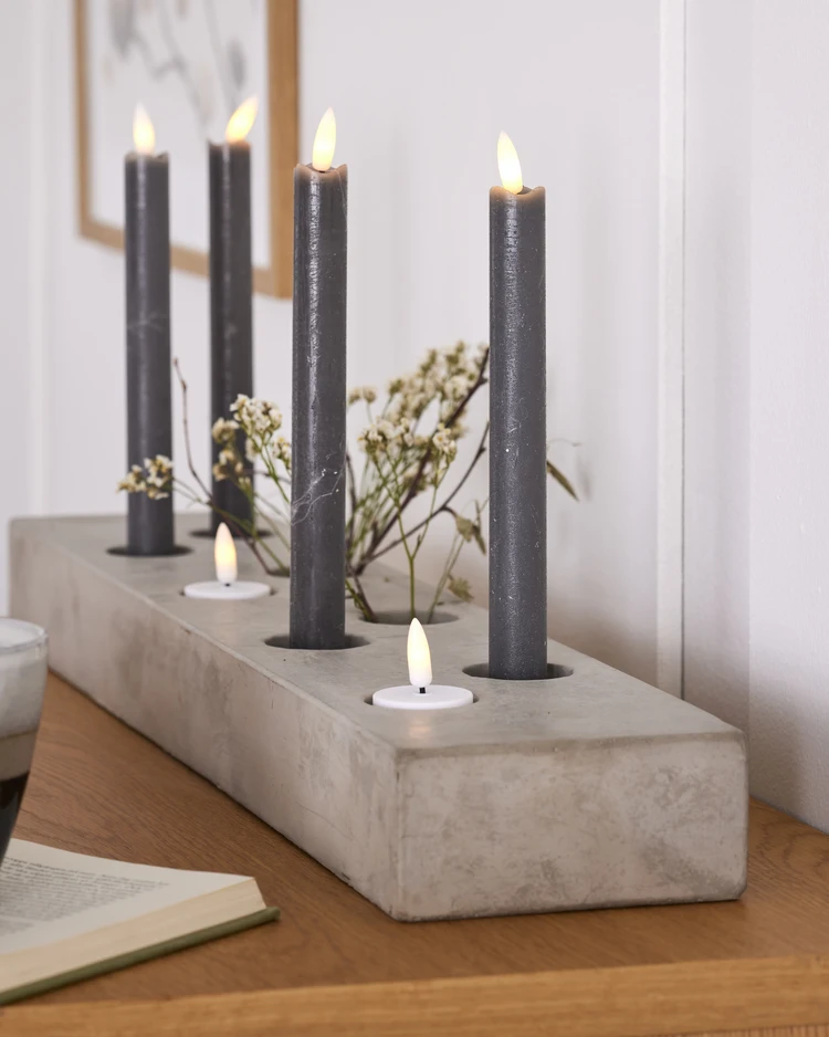 Blänka - LED-ljus, H 24 Ø2 cm, 2-pack, timer - inspiration
