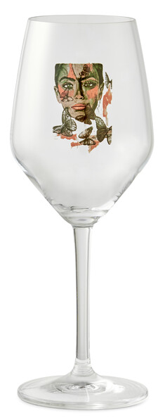 Carolina Gynning - Vitvinsglas, H 22 Ø 8 cm, 40 cl - Grå