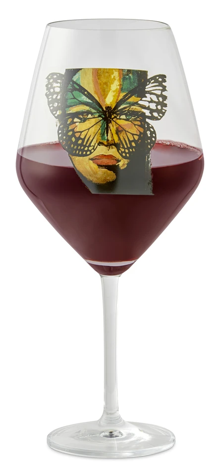Carolina Gynning - Rödvinsglas, H 24,5 Ø 11 cm, 75 cl - Gul