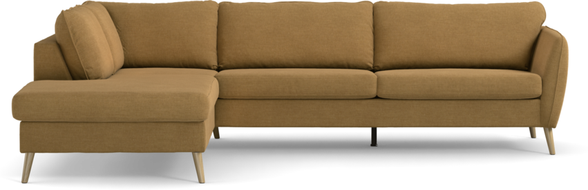 County - 2,5-sits soffa med divan vänster - Gul