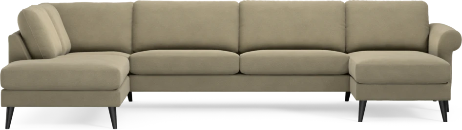 Bridge - 3-sits soffa med divan vänster och schäslong höger - Beige